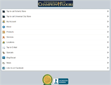 Tablet Screenshot of championfloors.net